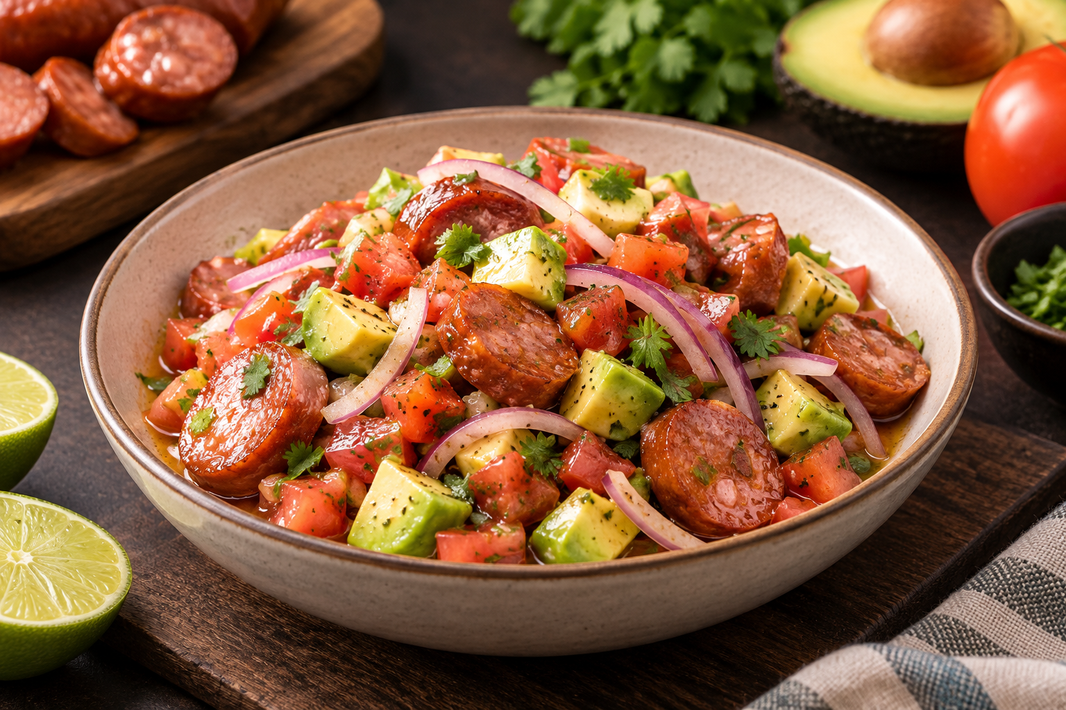 Ceviche de chorizo santarrosano